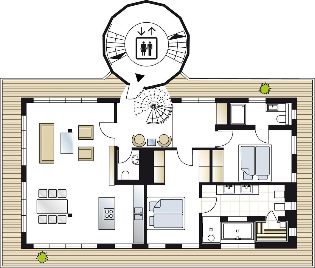Penthouse Mueritzblick Διαμέρισμα Rechlin Εξωτερικό φωτογραφία